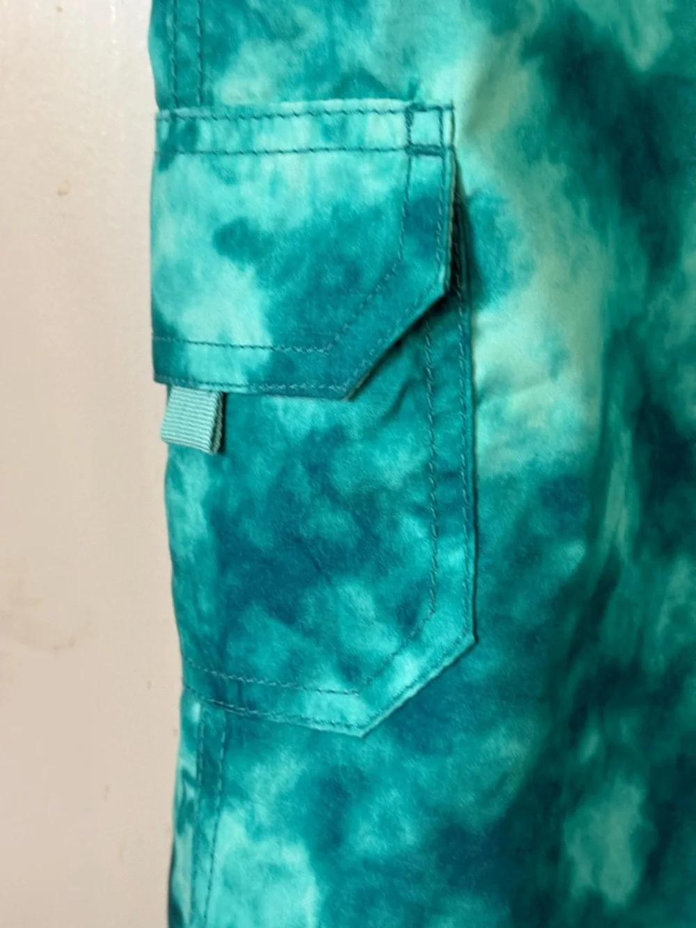 Kanu Surf Teal Green Tie-Dye Boardshorts